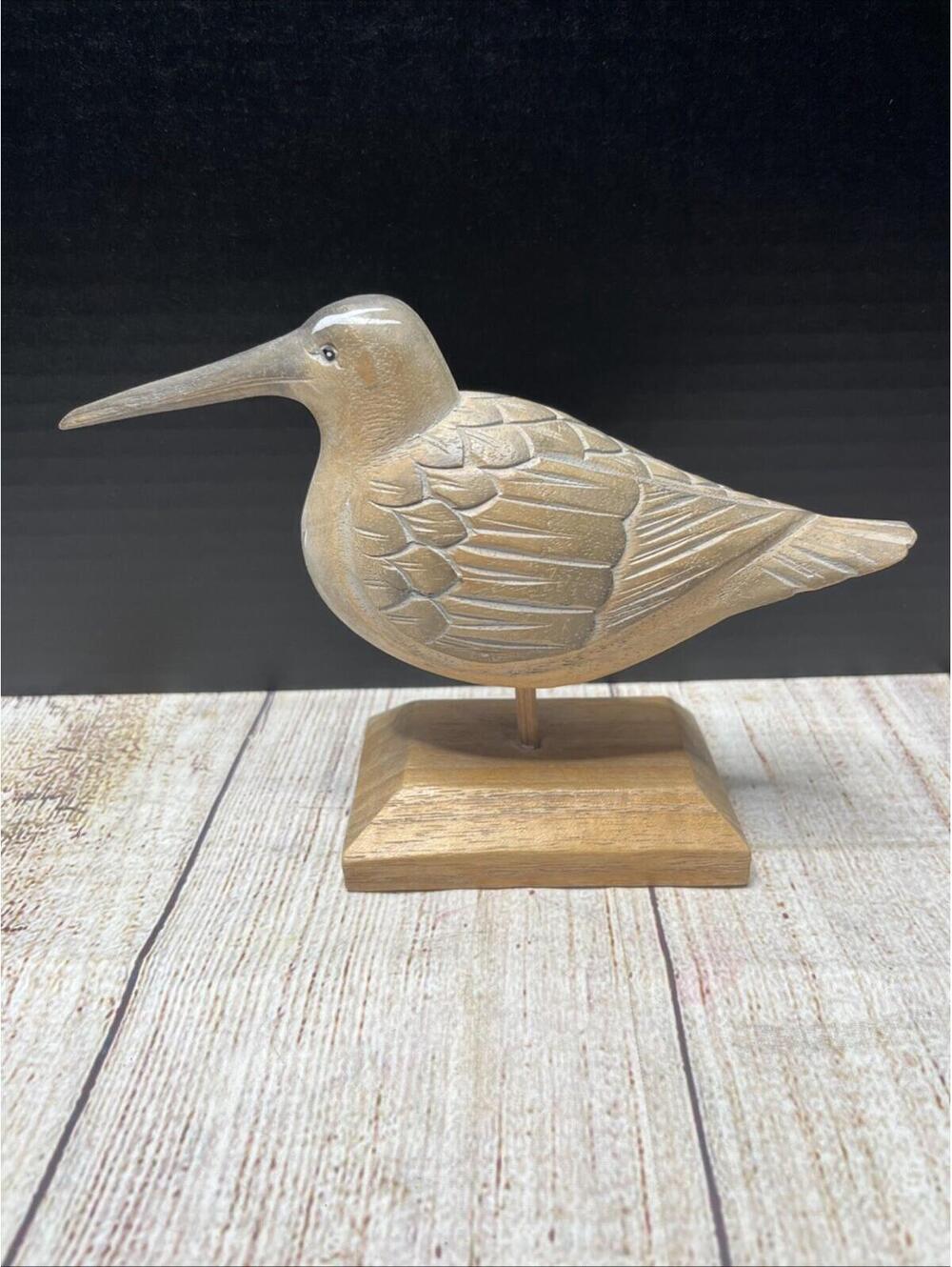 Vintage Hand Carved Shore Birds Set Of 3 Sand Pipers - Picture 2 of 15